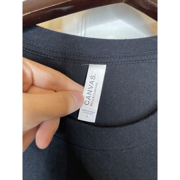 Bella + Canvas Birthday Squad Graphic Tee – Black Short Sleeve Shirt Size L - Picture 4 of 7